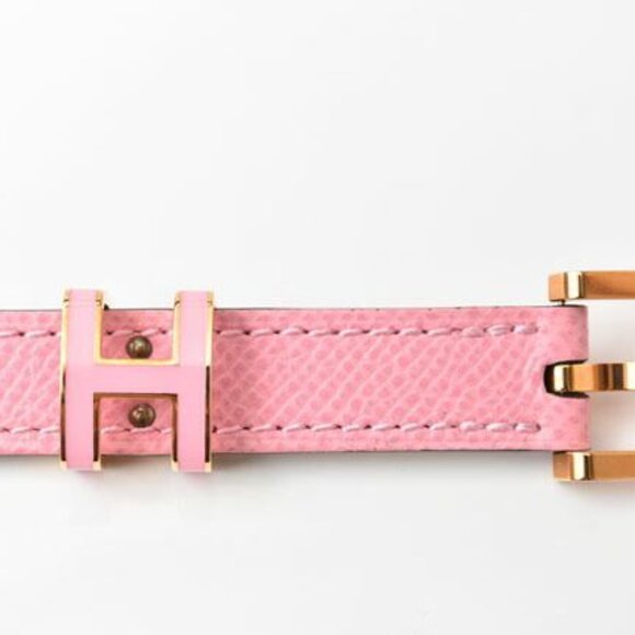 Hermes Belt Pop H15 Size 75 Vaux Epson Rose Pink Gold Hardware main image 4